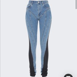 Mugler twist panel jeans